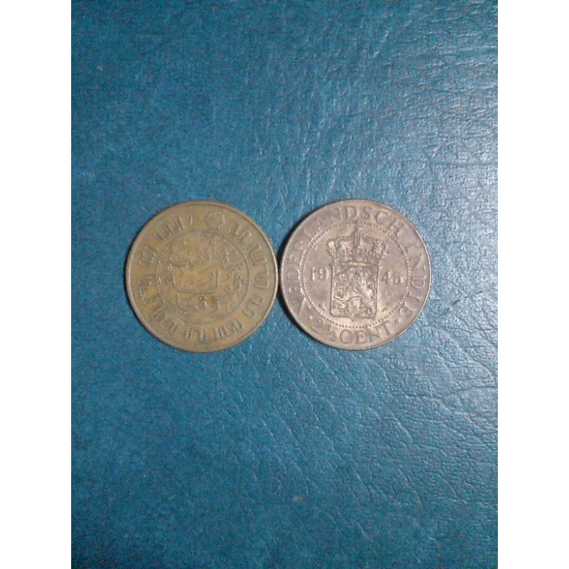 coin hindie 2 setengah cent 1945