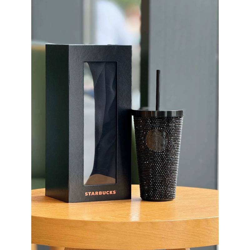China 520 Black Rhinestones Tumbler Starbucks China Original