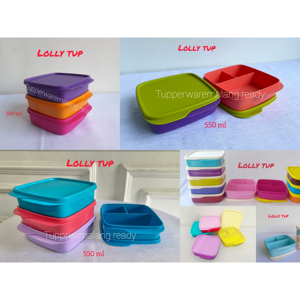 [PROMO] KOTAK BEKAL/TEPAK MAKAN TUPPERWARE LOLLY TUP LUNCH BOX MURAH