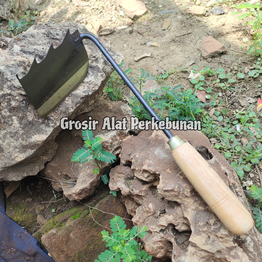 Gatul Tanah - Koret Sampah - Garuk Tanah - Cangkul Mini - Pacul Dangir Sawah ukuran Kecil