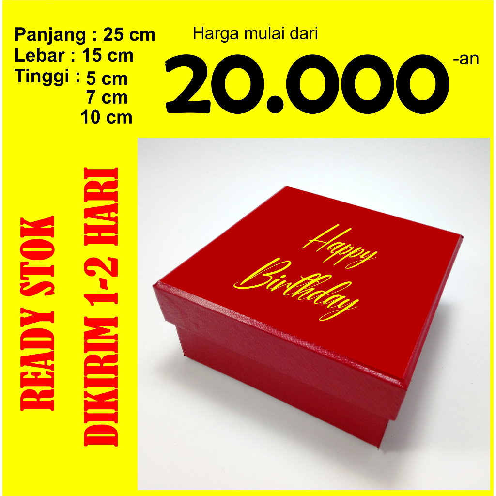 

Hardbox 15x15 Pita Kotak Kado Gift Box Hampers Bridesmaid Custom Premium Grosir