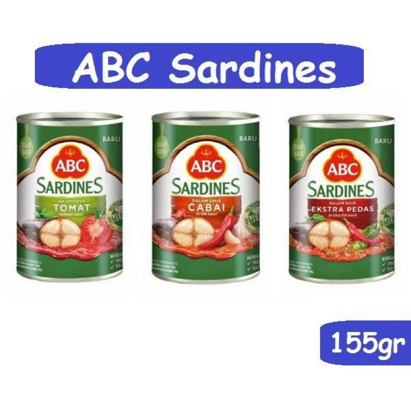 

ABC Sarden Saus Tomat ,cabai,extra pedas 155 gr