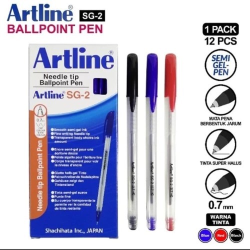 

ARTLINE Ballpoint Pen Pulpen 0.7 mm EK-SG2 (12 BUAH)
