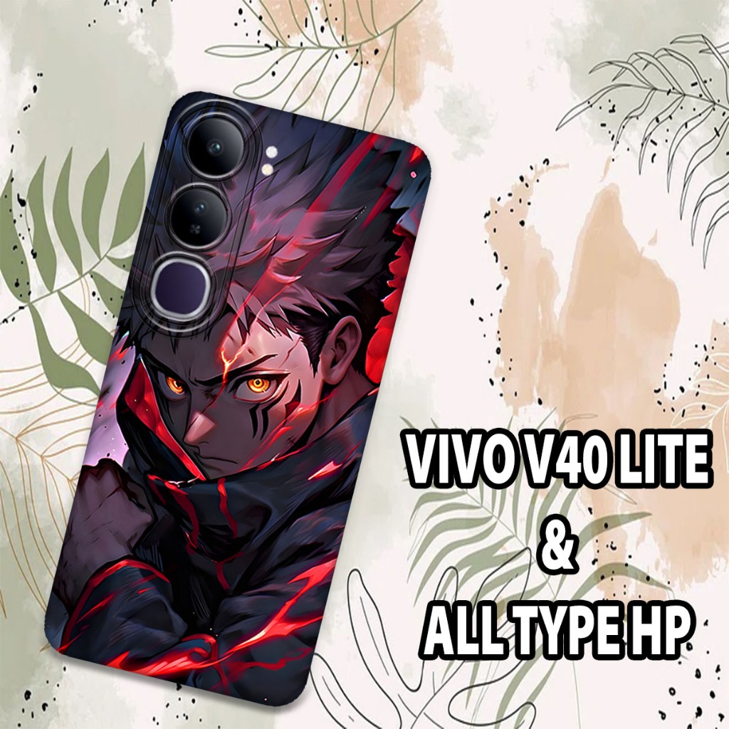 (GC4) Softcase karet Hp VIVO V40 LITE Terbaru 2024 | Case Motif Gambar Jujutsu Kaisen | Case VIVO V4