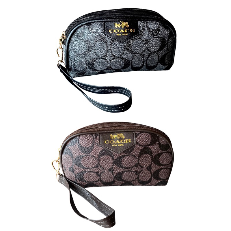 DOMPET BAPAU COACH 2 RUANG DOMPET HANDPHONE POUCH SERBAGUNA POUCH MAKE UP POUCH WANITA MUAT HANDPHON