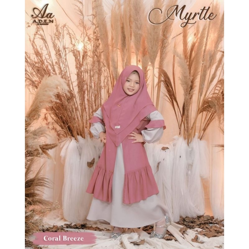 GAMIS ANAK - ADEN - MYRTLE FAMILY - DRESS KIDS SET KHIMAR