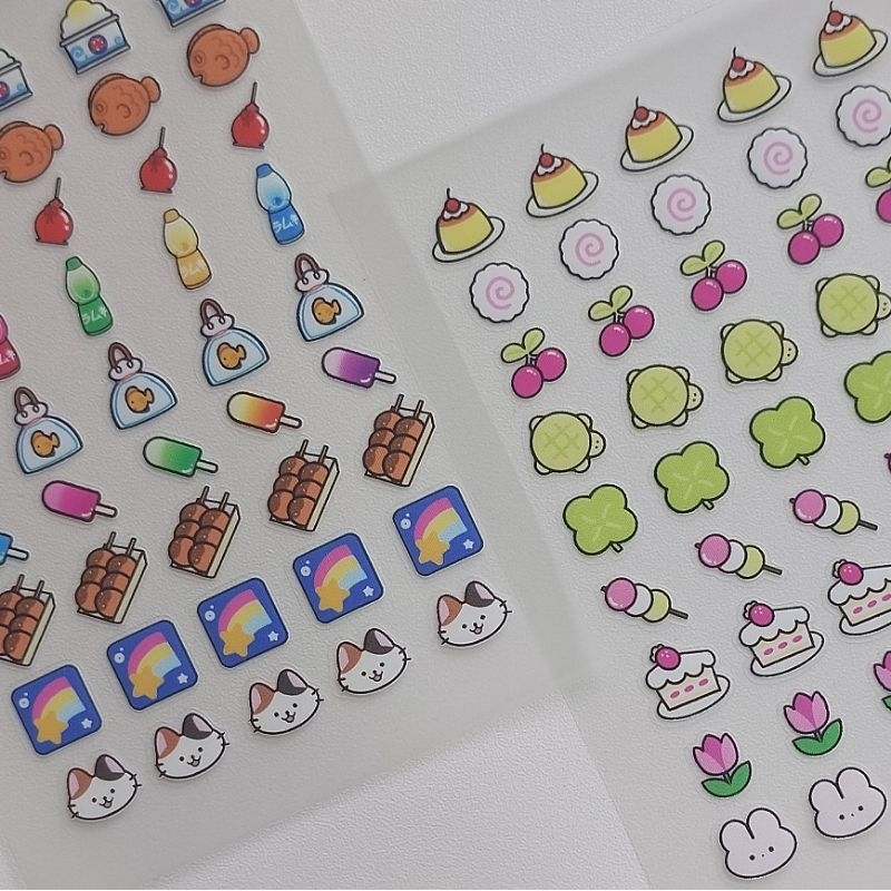 

transparent sticker sheet | spring & summer