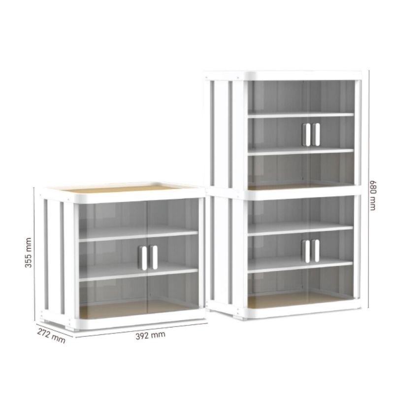 rak mini rak skincare food cabinet naiba 3413