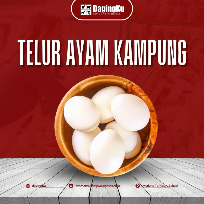 

Telur Ayam kampung isi 6