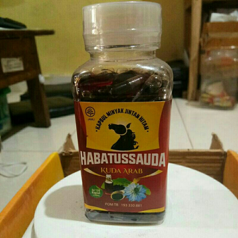 HABBATUSSAUDA KUDA ARAB ISI 120 KAPSUL DEPO HERBAL FOOD BEKASI INDONESIA