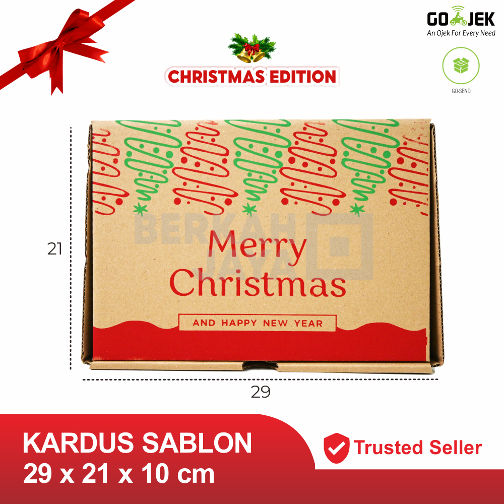 

Box Kado Natal uk. 29x21x10 cm / Gift Box / Hampers Box / Kardus Sablon / Corrugated Box Packaging Die Cut / Kardus Hampers / Kardus Natal / Hampers Natal / Hampers Chrismas / Kardus Sablon Natal Chrismas (Kardus Happy New Year 29 x 21 x 10 cm)