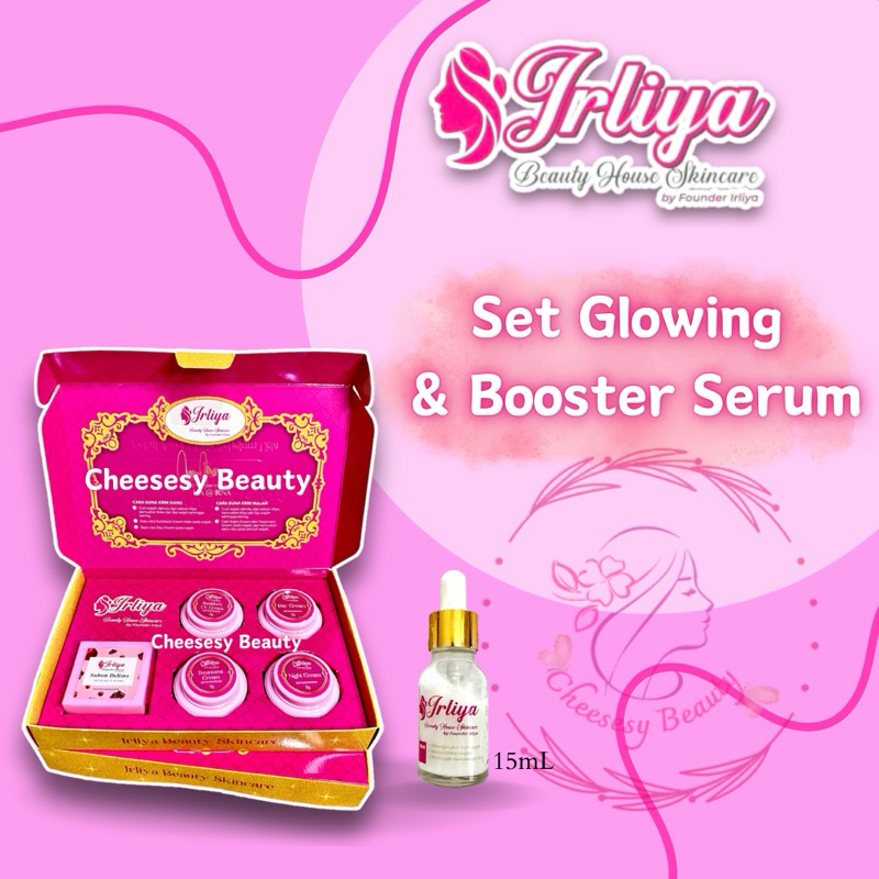 IRLIYA BEAUTY SKINCARE ( SET GLOWING & BOOSTER WHITENING SERUM ) 100% ORIGINAL MALAYSIA