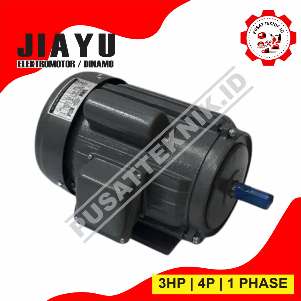 DINAMO JIAYU 3HP 4P 1PHASE 1420 RPM ELECTRO MOTOR MESIN PENGGERAK JIAYU
