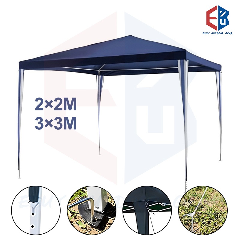 Tenda Cafe 3*3/Tenda Lipat 3X3/22Tenda An Pameran Bazar Gazebo/Tenda Portable Lipat