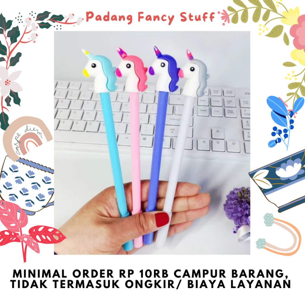

PFS - 083 Pena Karakter Kepala Unicorn Unikorn Lucu Kekinian Pulpen Alat Tulis Stationery