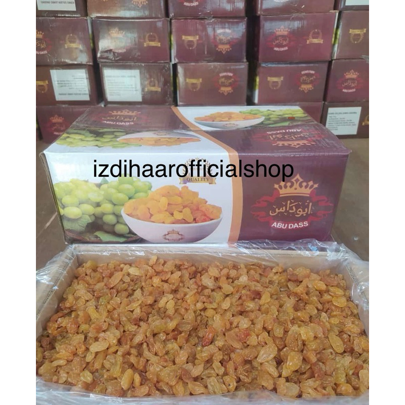 

KISMIS GOLDEN JUMBO 10Kg | ABUDASS KISMIS ASAM MANIS | GOLDEN RAISINS JUMBO | KISMIS ARAB OLEH OLEH HAJI DAN UMROH