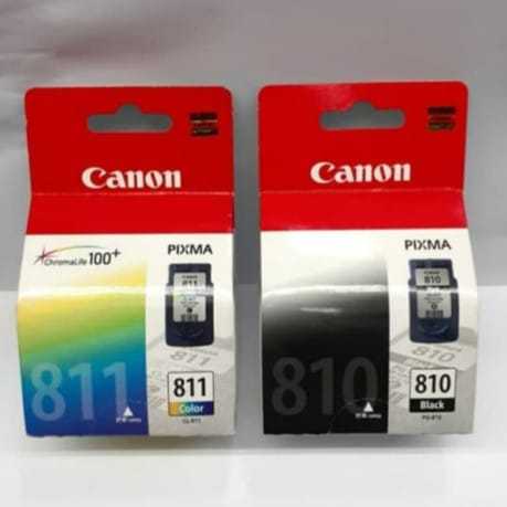 Cartridge Canon 810 black & 811 color 1 SET ORIGINAL Catridge Printer iP2770 MP237 MP245 MP287 MP497