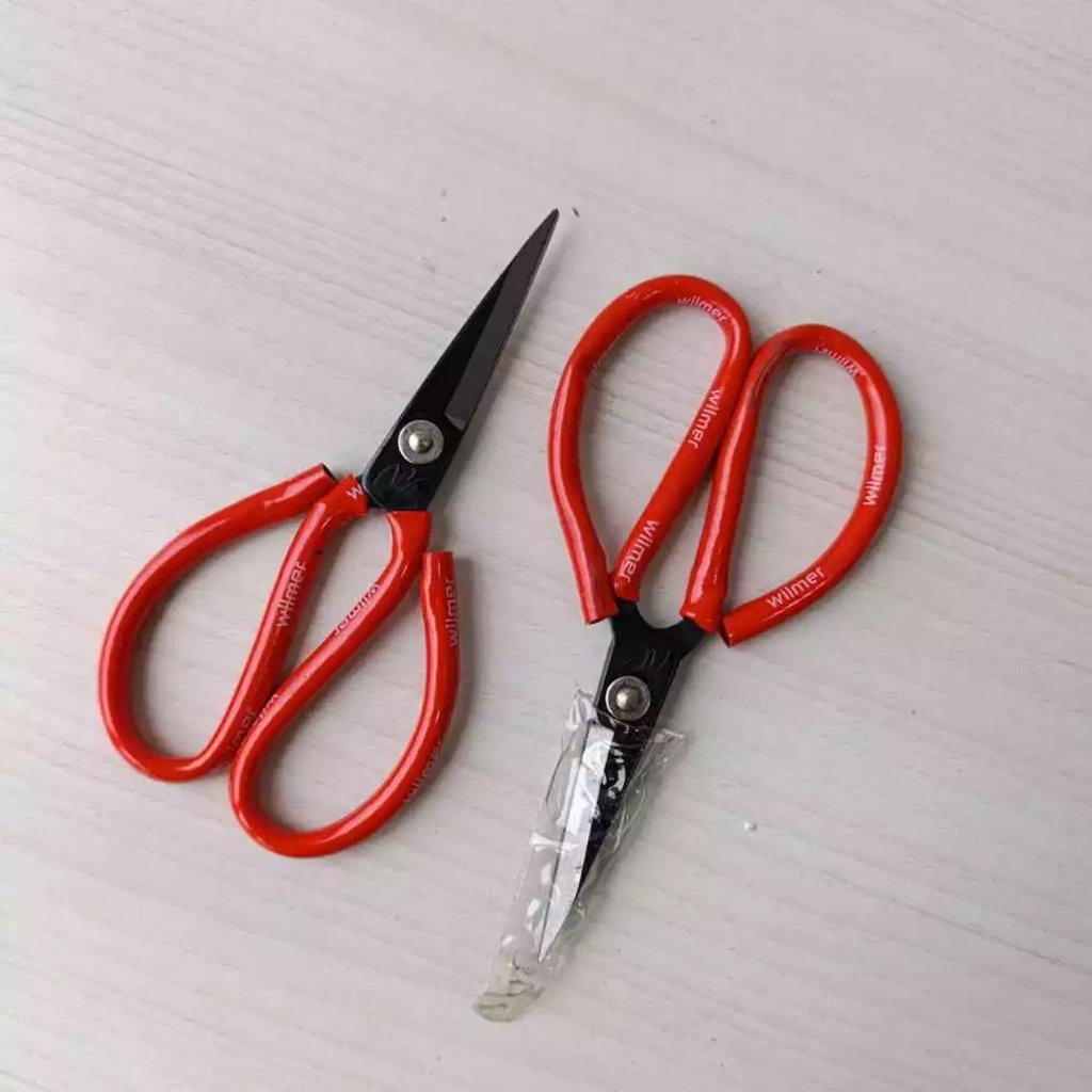 

GUNTING KODOK - Gunting Potong Seng Kertas / Gunting Bahan Kain Jahit Tailor / Gunting kain / gunting kodok/ gunting merah/ gunting seng