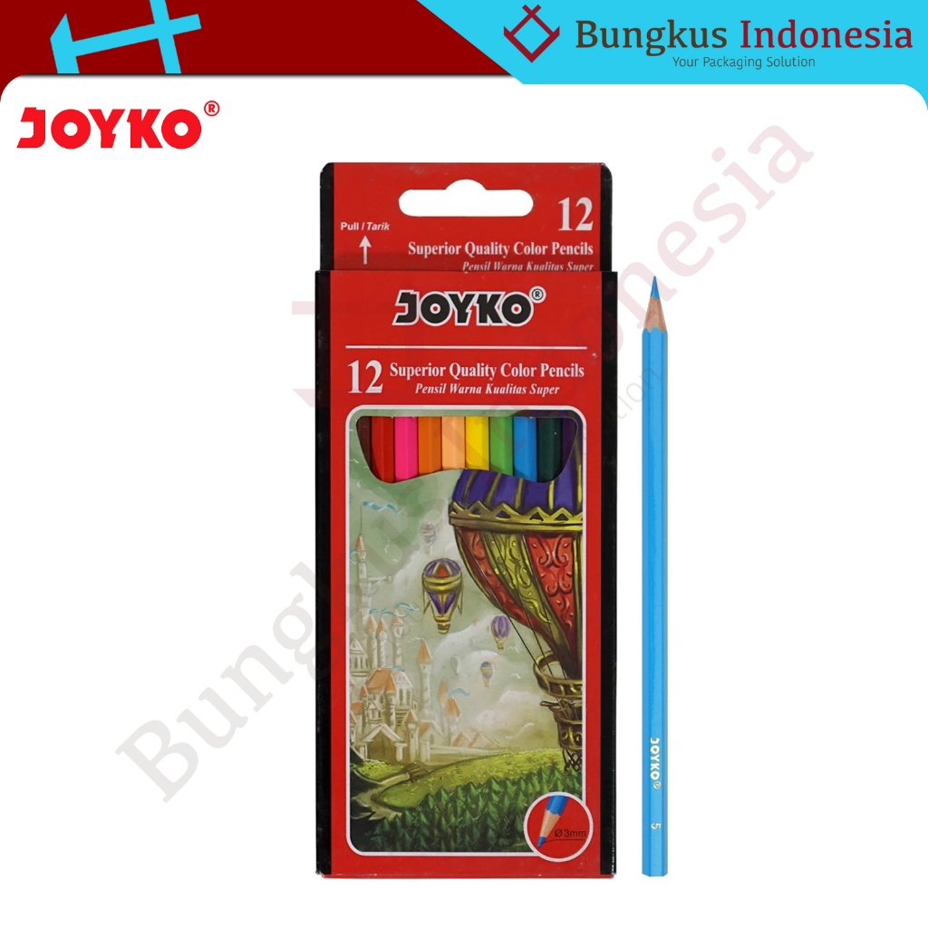 

Pensil Warna PANJANG 12 Warna JOYKO CP-100