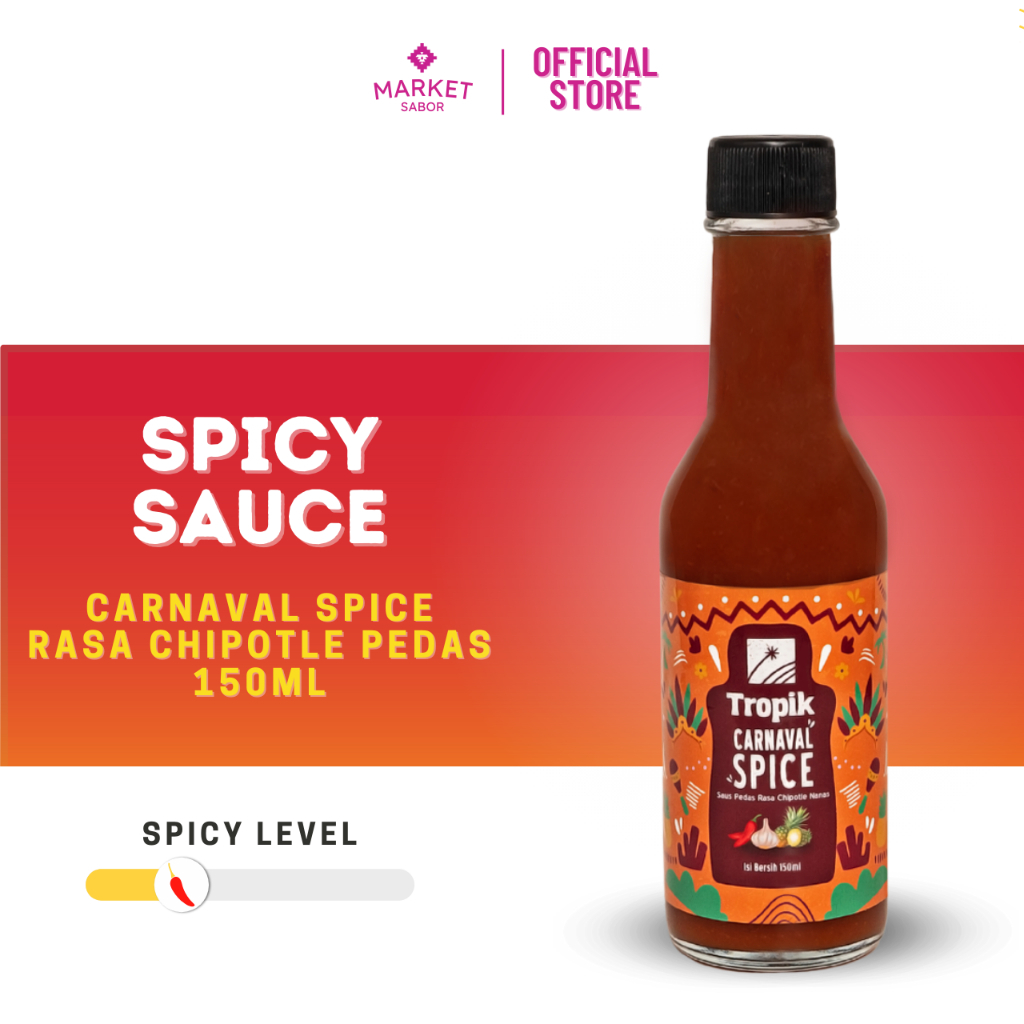 

Spicy Sauce Carnaval Rasa Chipotle Nanas 150ml | Saus Pedas Rasa Chipotle Nanas