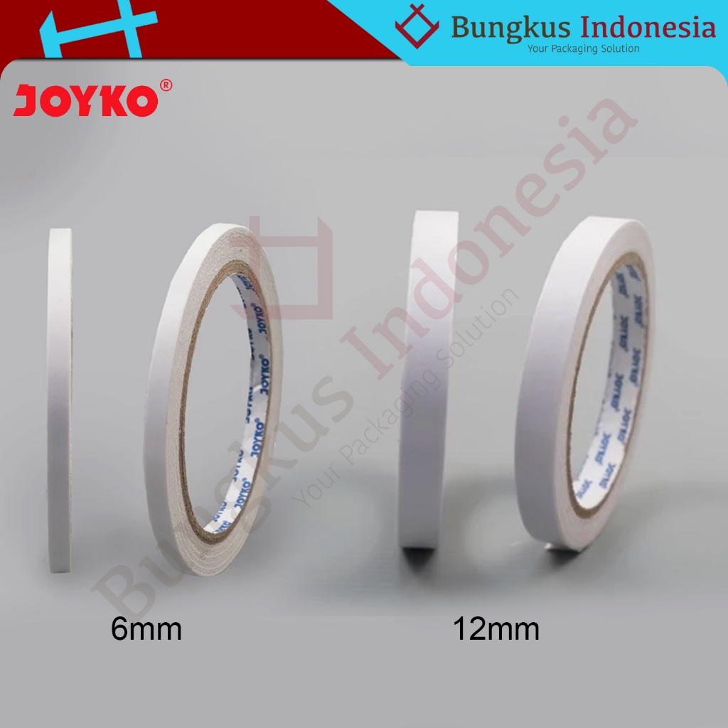 

Double Tape / Double Sided Tape Joyko 6mm x 15yard