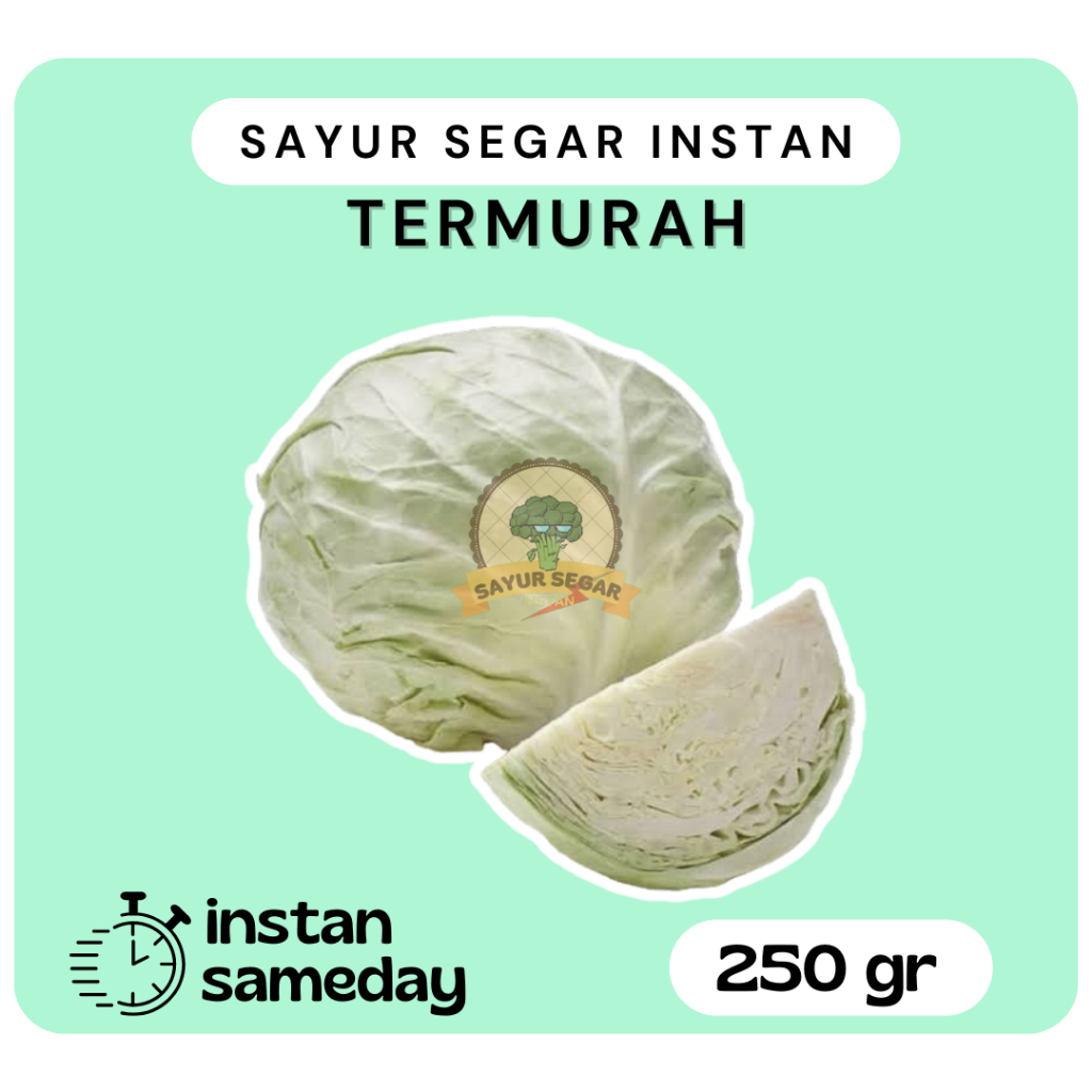 

Sayur Kol / Kubis Segar 250gram