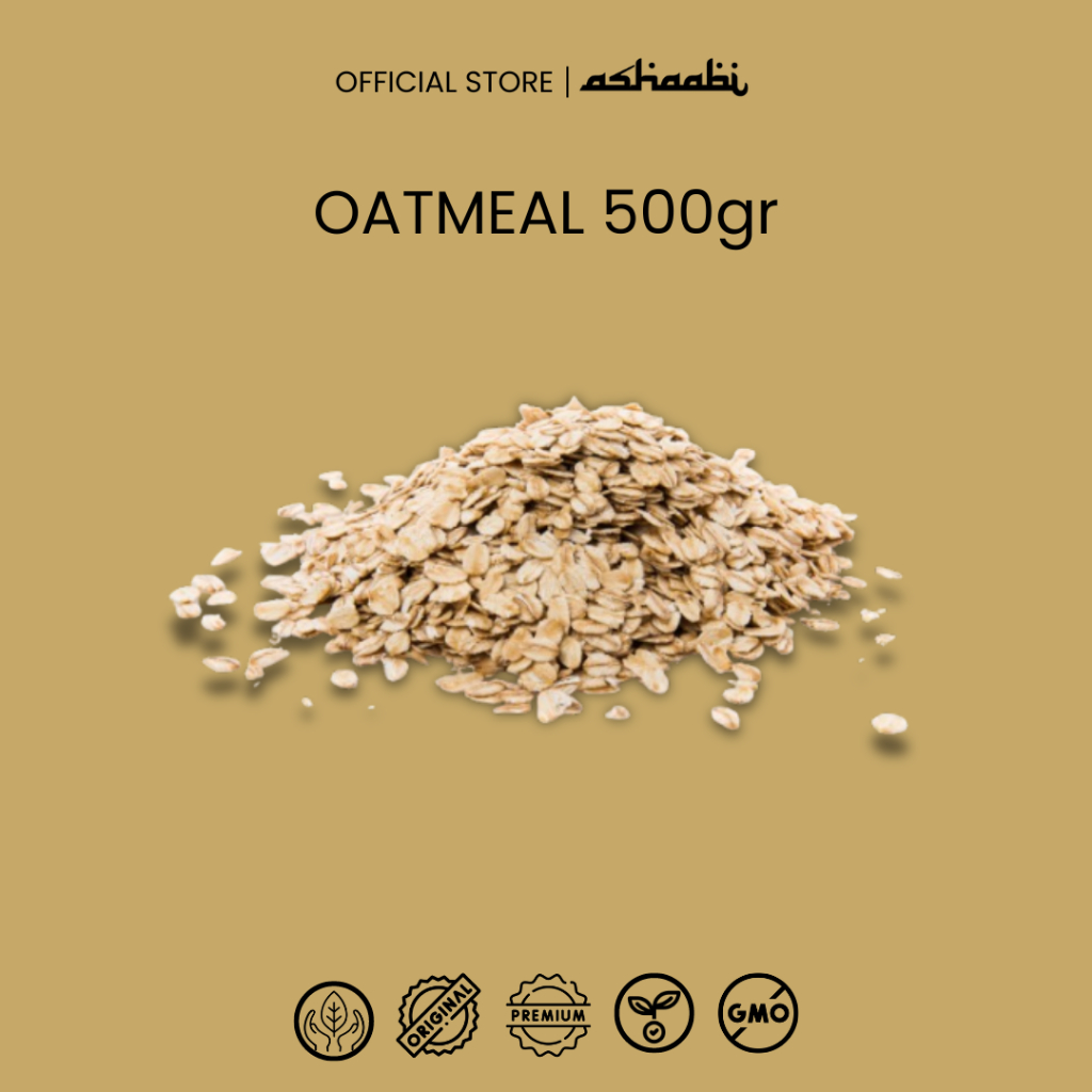 

MPASI Oat Quaker Kiloan Makanan ringan pengganti nasi rendah kalori Oatmeal Rolled Oatmeal Diet 500gr