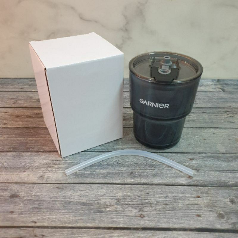 Garnier Glass Travel Coffee Cup Cangkir Kopi Singapore Nescafe