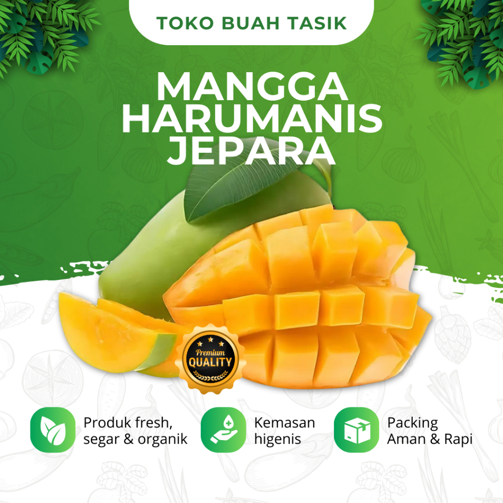 

Buah Mangga Harumanis Jepara Rasa Manis Organik Alami 1kg