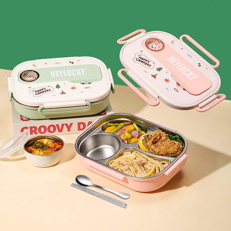 Lunch Box Anak Tempat Makan Anak Sekolah Lunch Box Stainless Tas Bekal