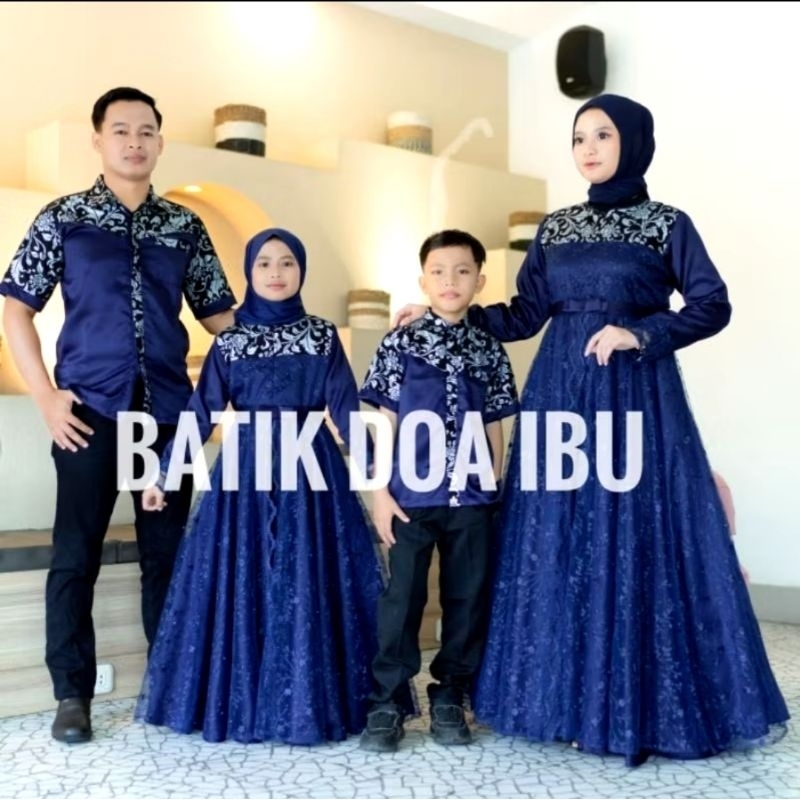 gamis couple keluarga gamis brokat mutiara  couple keluarga anak ibu ayah