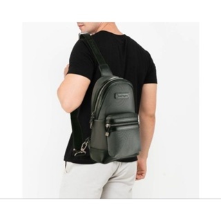 (NEW ORIGINAL) Tas Leather Hush Puppies pria - Anderson Chest Bag