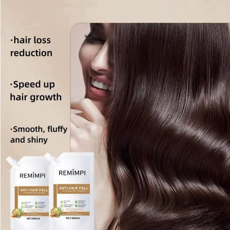 REMIMPI OFFICIAL Shampoo Remimpi Anti Hair Loss Hair Fall Hair Growth Hair Treatment - Sampo penumbu