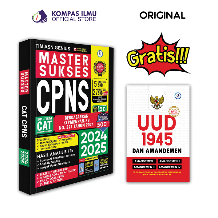 Buku CPNS 2024 - 2025 - Master Sukses CPNS 2024 - 2025 Soal SKD TWK TIU TKP SKB [MS3]