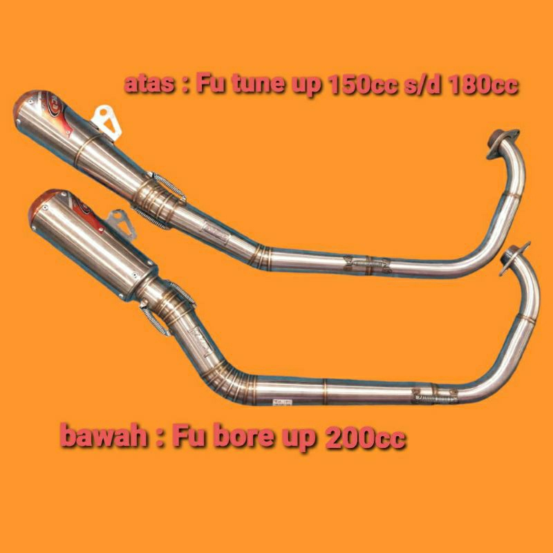 knalpot RC3 Satria Fu150 tune up & bore up