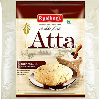 

CHAKKI FRESH ATTA RAJDHANI 5KG / Tepung Gandum Utuh / Tepung Serbaguna