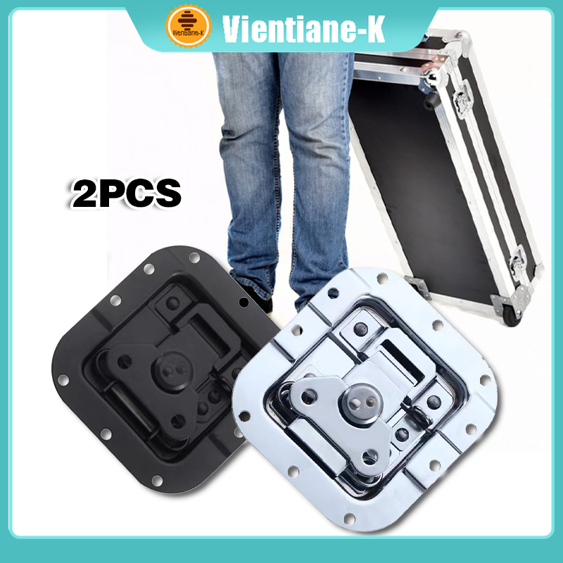 Kunci Kupu Box Gembok Hardcase Flightcase Hitam Perak Besi Besar Accessories