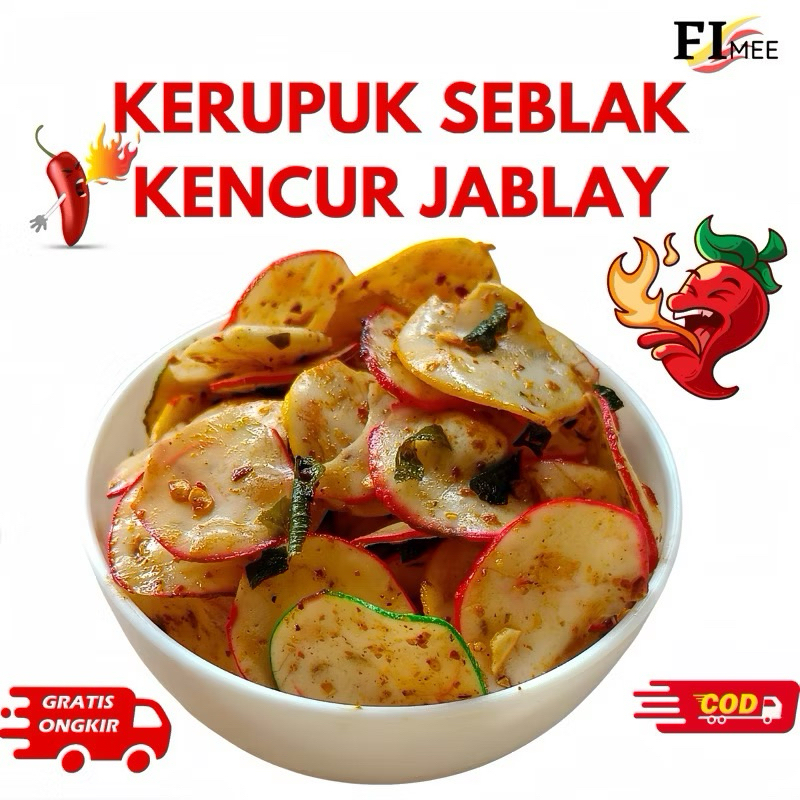 

KERUPUK SEBLAK KENCUR PEDAS 500 gr | 250 gr | 100 gr | 50 gr