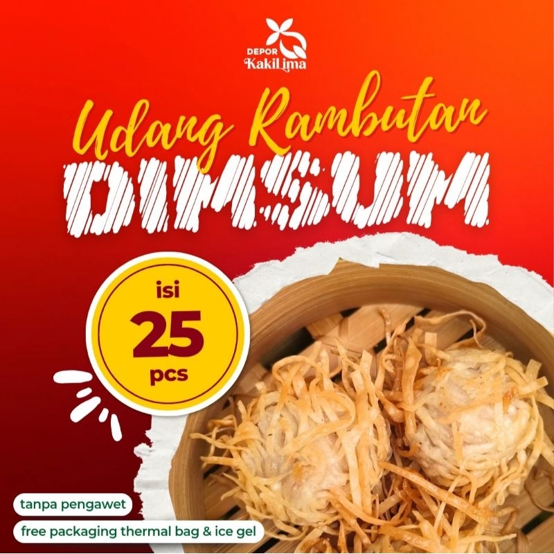 

DIMSUM | UDANG RAMBUTAN | FROZEN FOOD | 25 PCS/PACK