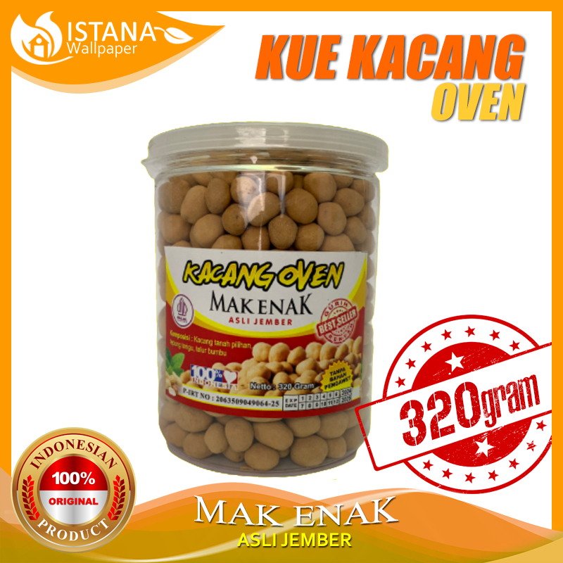 

Kue Kacang Oven 300 gram Asli Mak Enak Jember