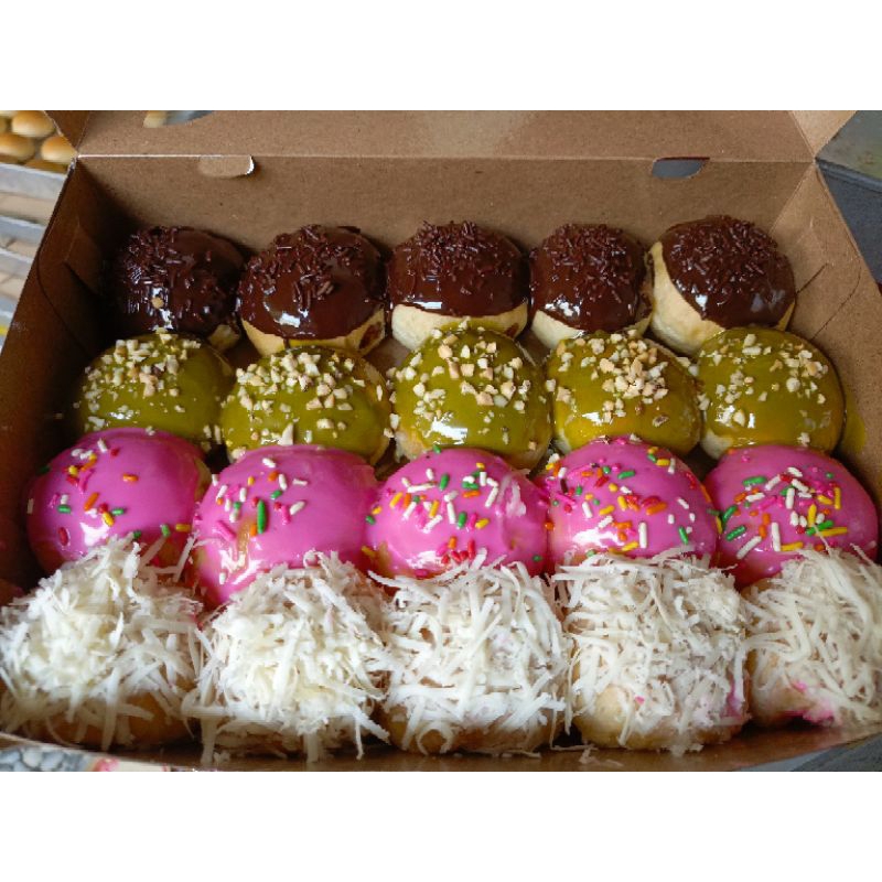 

promo roti donat susu mini isi 20 pcs