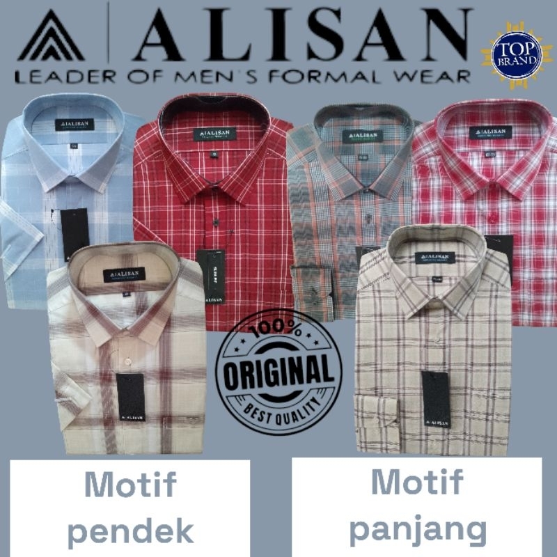 kemeja alisan MOTIF LENGAN PANJANG & LENGAN PENDEK