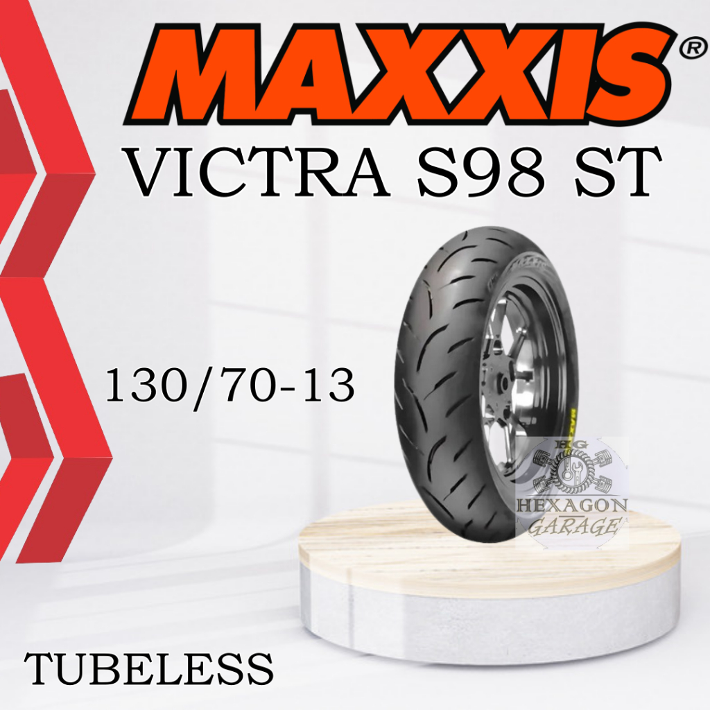 Ban Motor Maxxis Victra 130/70-13 Tubeless Ring 13