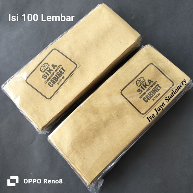 

Amplop Coklat Cabinet / Amplop Gaji Kabinet 100 Lembar