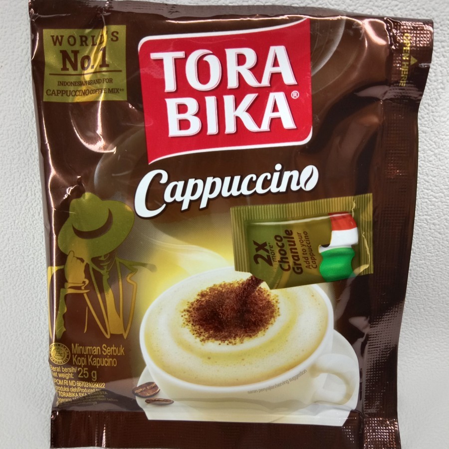 

Torabika cappuccino 25g renteng isi 10