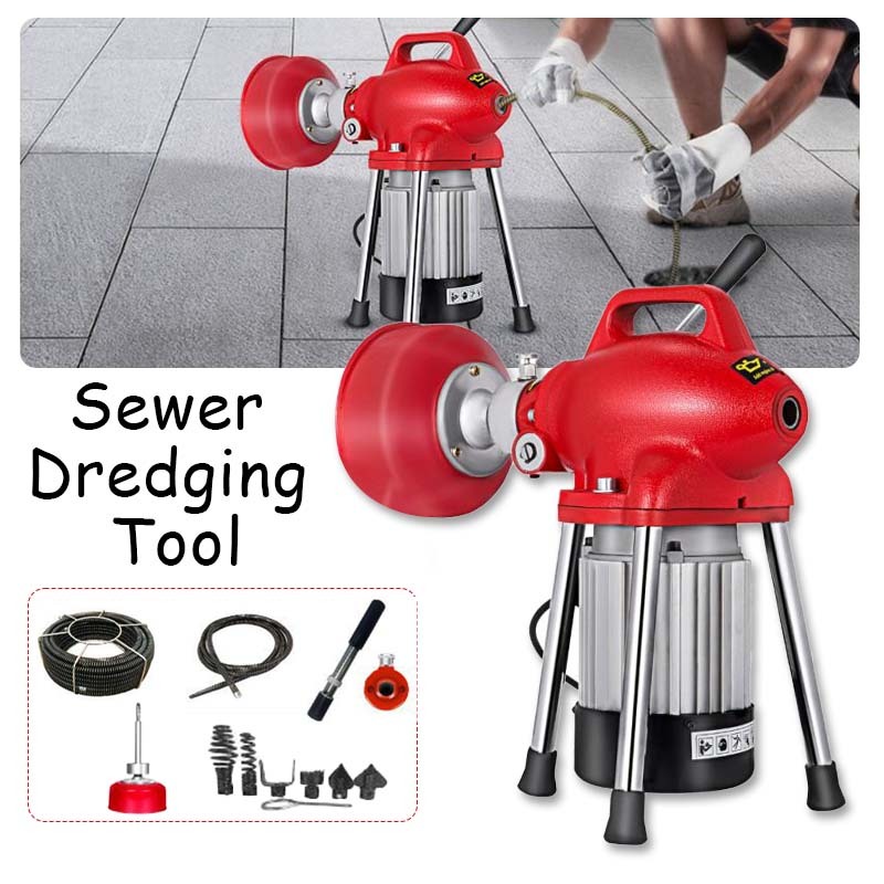 Premium 1 Set Mesin Drain Cleaner Universal Mesin Ridgid Drain Cleaner Mesin Pembersih Pipa