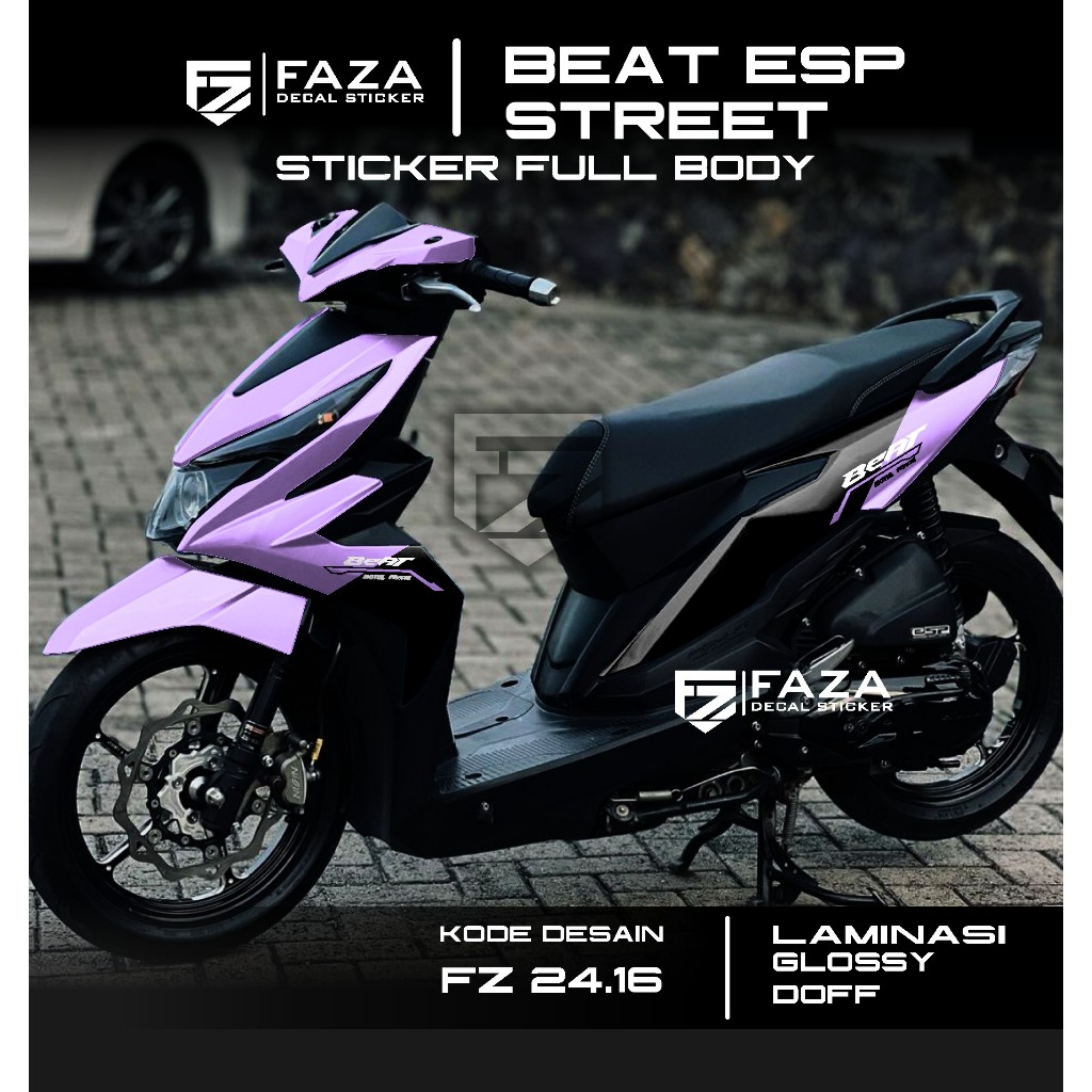 Decal Stiker Beat Fi Esp Full Body Desain Grafis Terbaru - Sticker Variasi Beat Esp/street 2016 2017