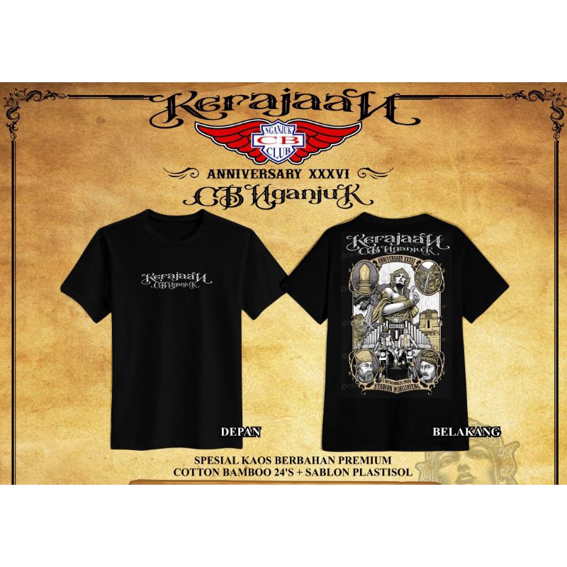kaos acara kerajaan Cb Nganjuk bersatu di jamin ORY ( stok L.XL.XXL.XXXL Redy klik pemesanan langsun