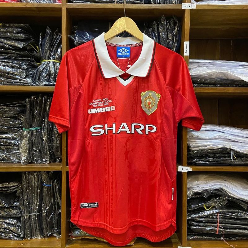 BINTANG JERSEY | Baju Bola MU 1999 Final Champions League