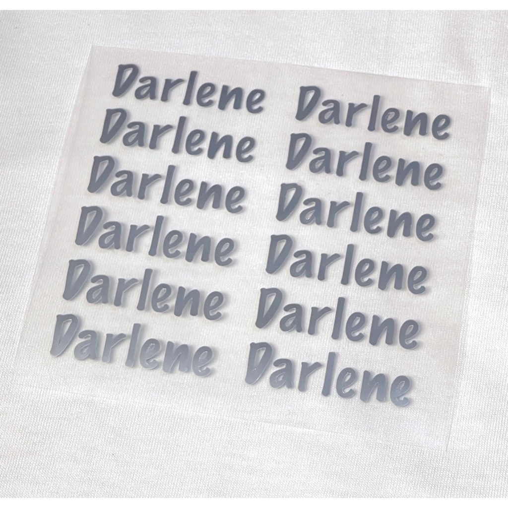 

Sticker Label Nama Baju Bahan Kain Setrika Tahan Cuci Anti Luntur